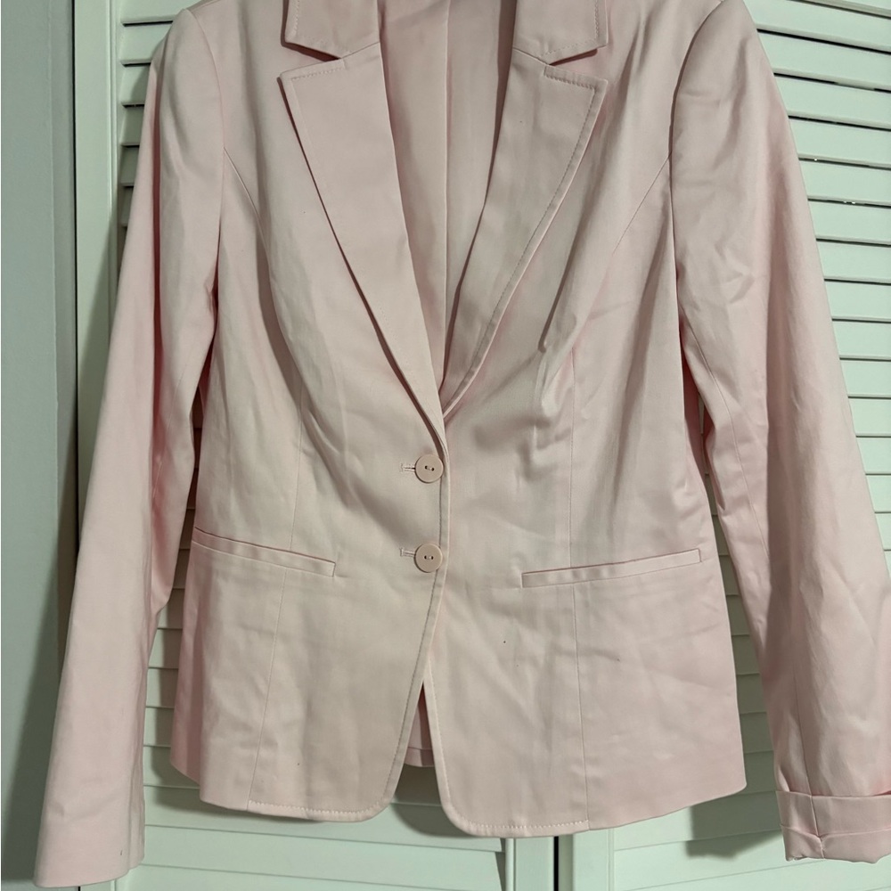 White House Black Market Pale Pink Tailored Blazer